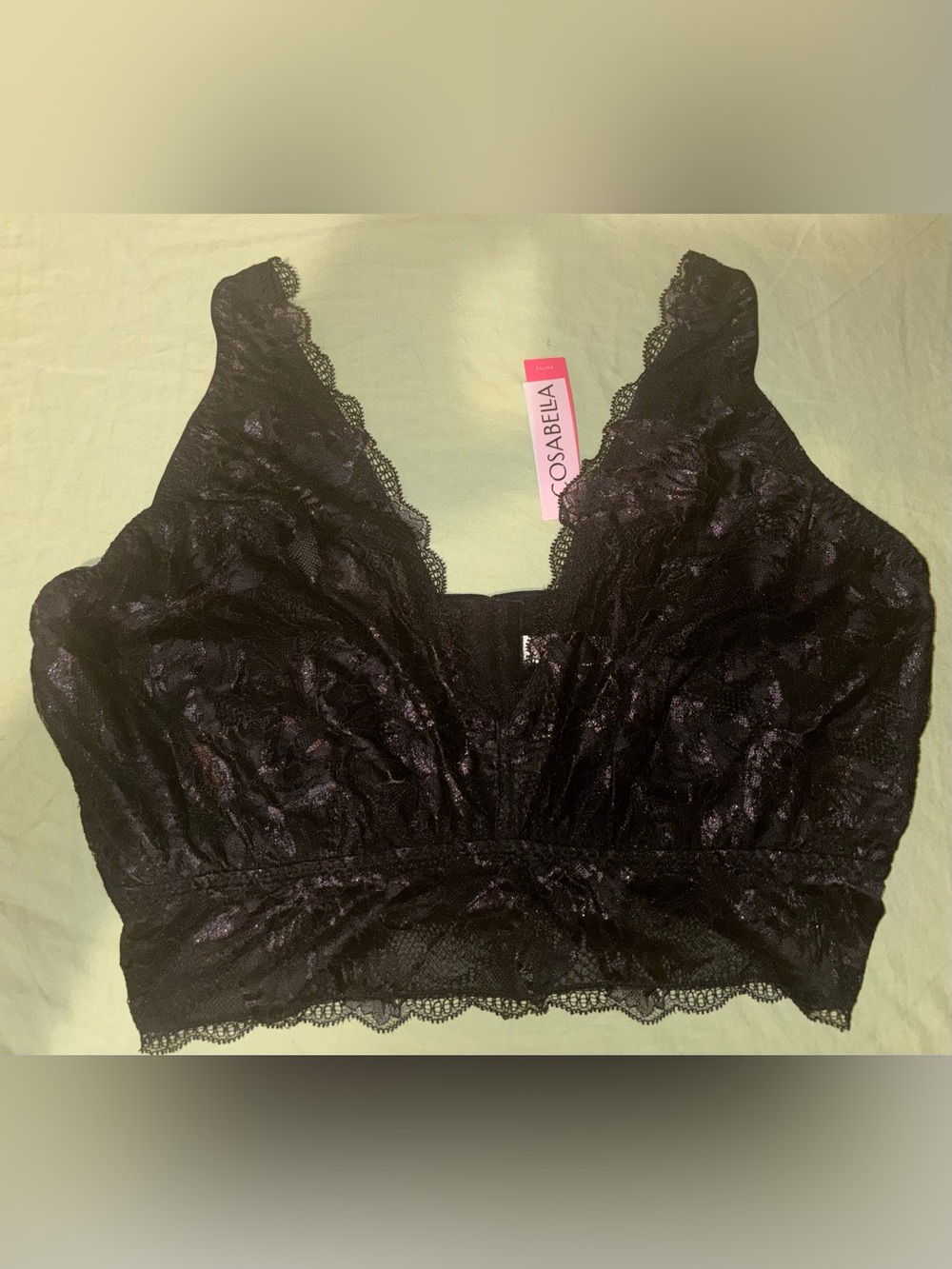 Cosabella Paradiso Curvy Plungie Bralette Size XL NWT